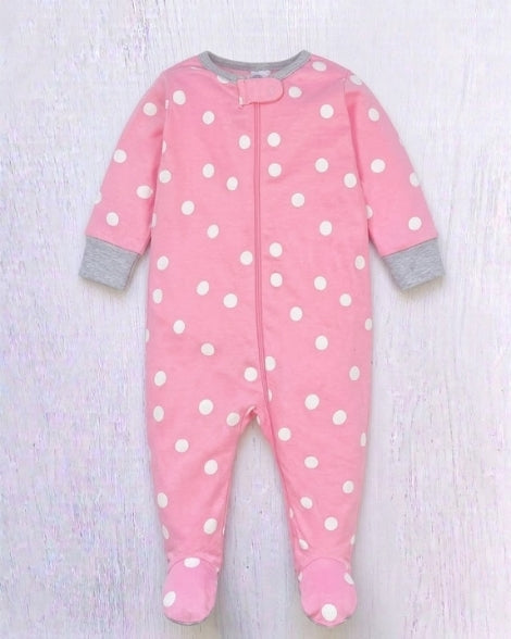 Pijama Gerber a lunares para bebé niña, vista completa