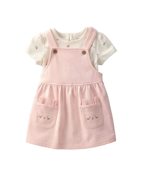 Set Vestido Carter's Rosa marfil