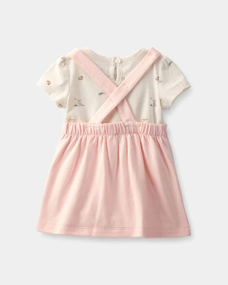 Set Vestido Carter's Rosa marfil
