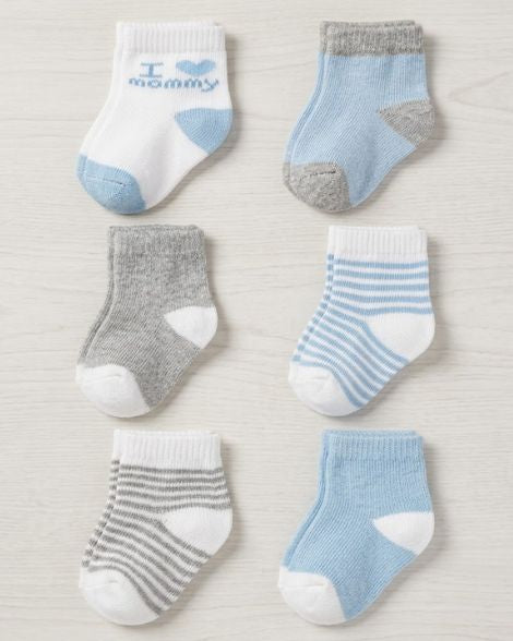 Paquete 6 Calcetines Carter's para Bebé Niño