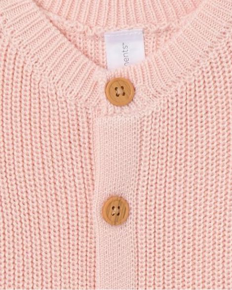 1 Set de Nacimiento Tejido Gerber Rosado para Bebé Niña
