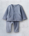 Set acolchado Carter's celeste para bebé niño, vista completa