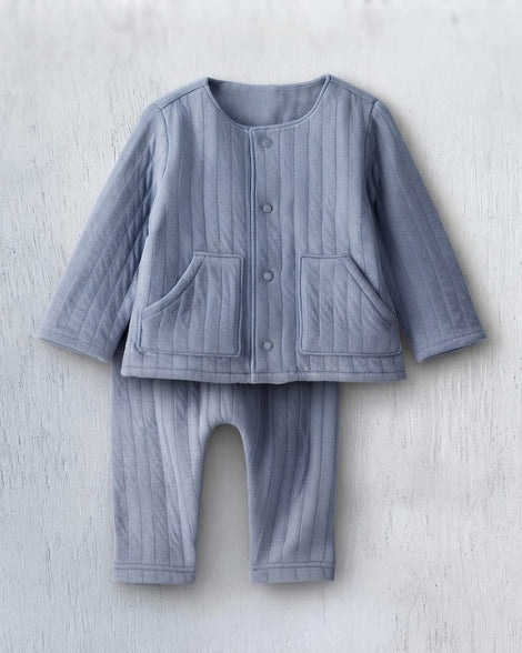 Set acolchado Carter's celeste para bebé niño, vista completa