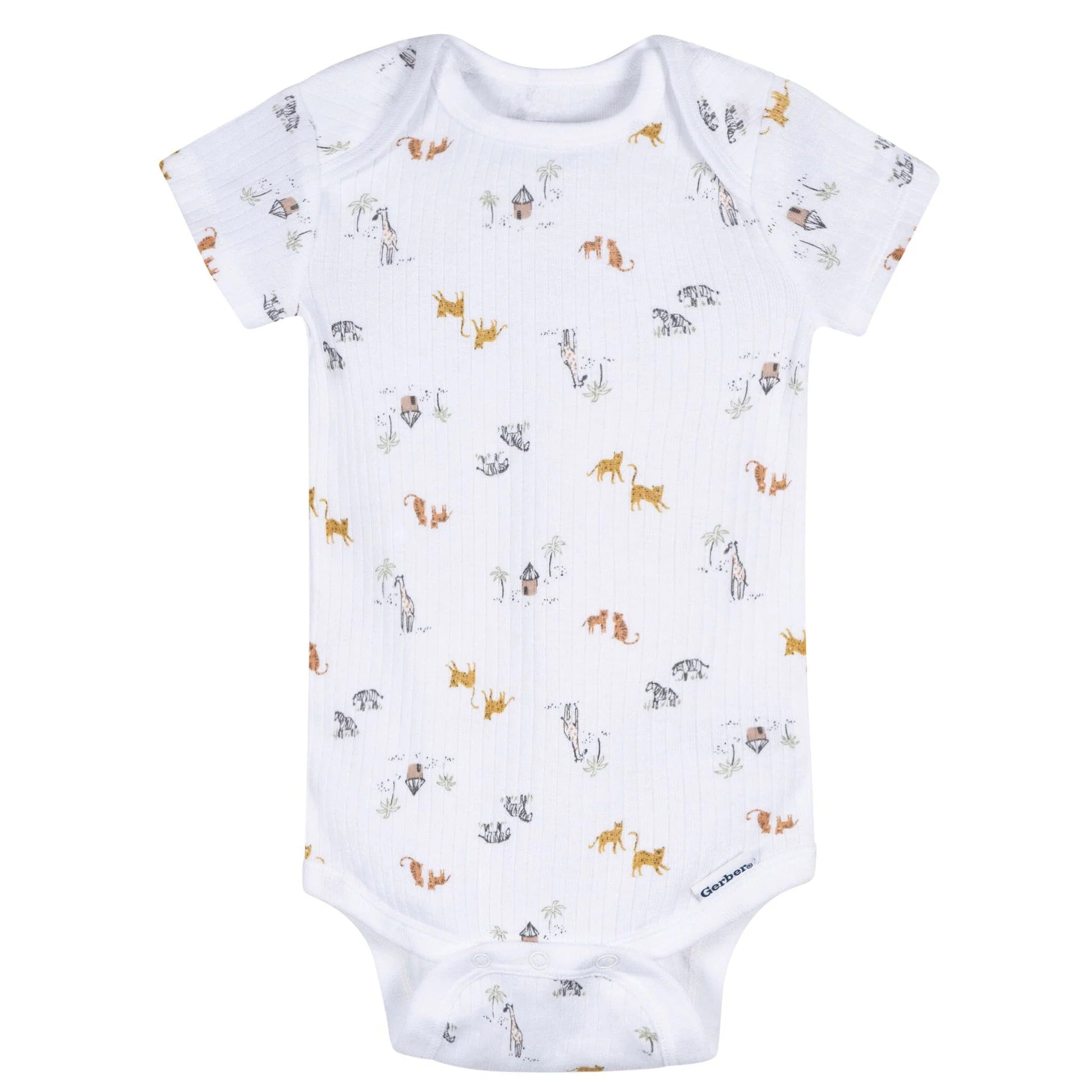 Conjunto de 5 piezas de body y pantalón de safari en tonos neutros para bebé