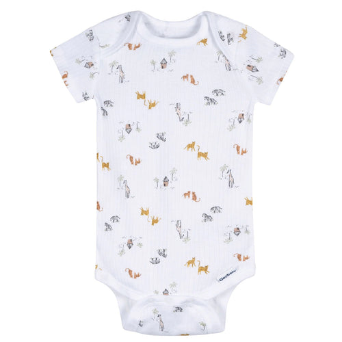 Conjunto de 5 piezas de body y pantalón de safari en tonos neutros para bebé