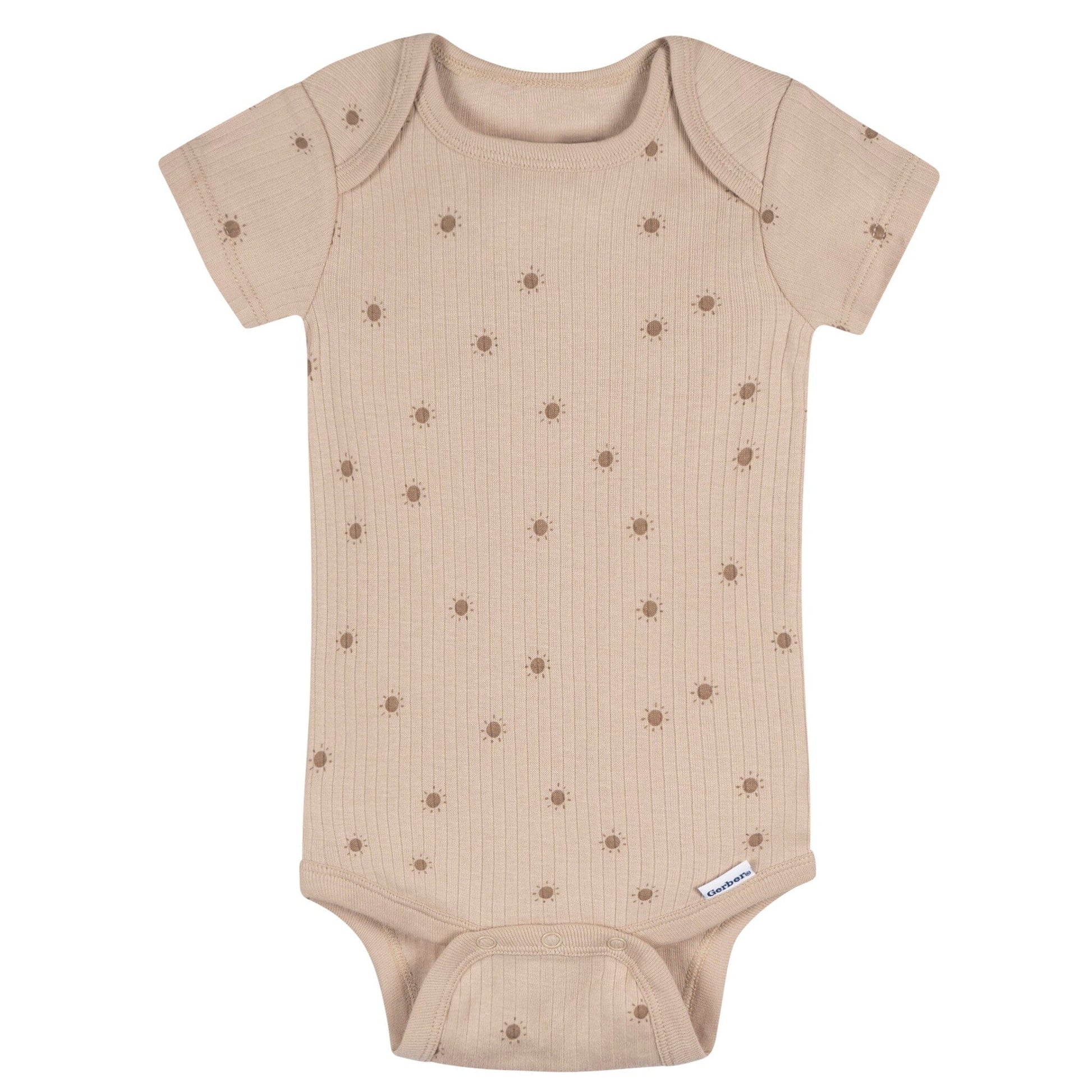Conjunto de 5 piezas de body y pantalón de safari en tonos neutros para bebé